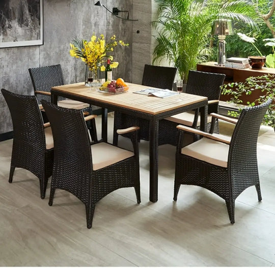 DAIVER Outdoor Dining Table Set