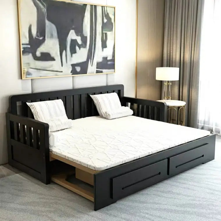 THIERRY Rustic Pull Out Sofa Bed