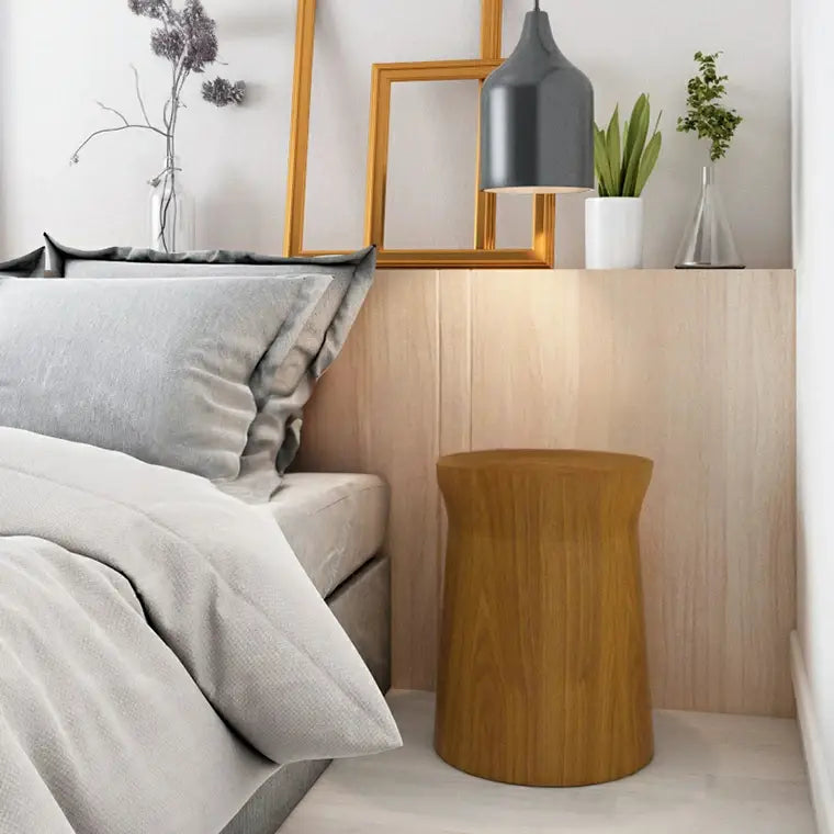 FERGAL Rustic Solid Wood Side Table
