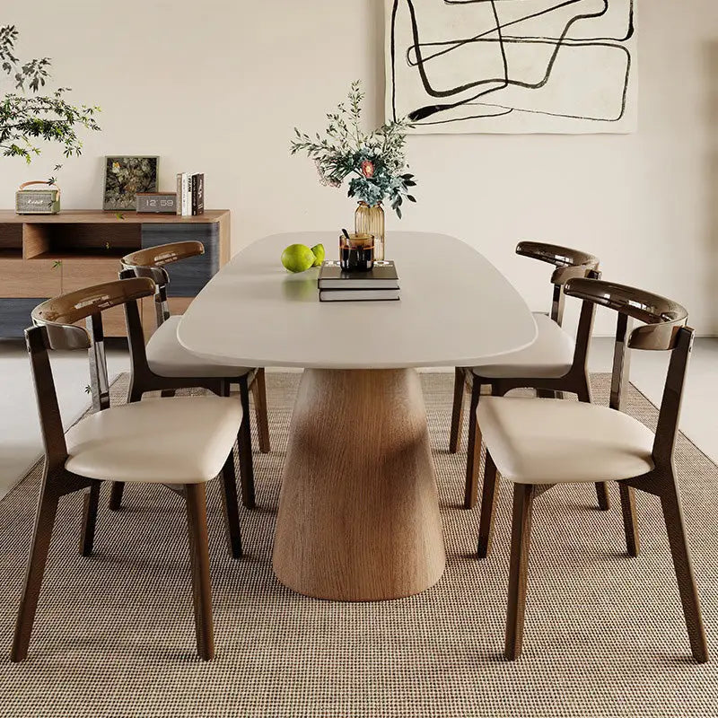 TIZIANO Japandi Sintered Stone Dining Table