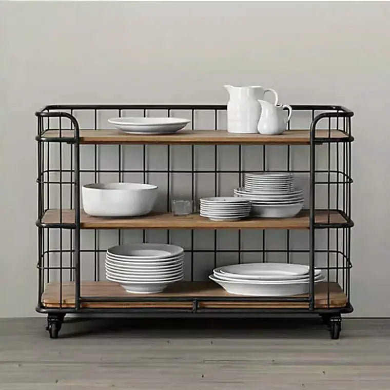 ESTELLE Modern Industrial Kitchen Trolley