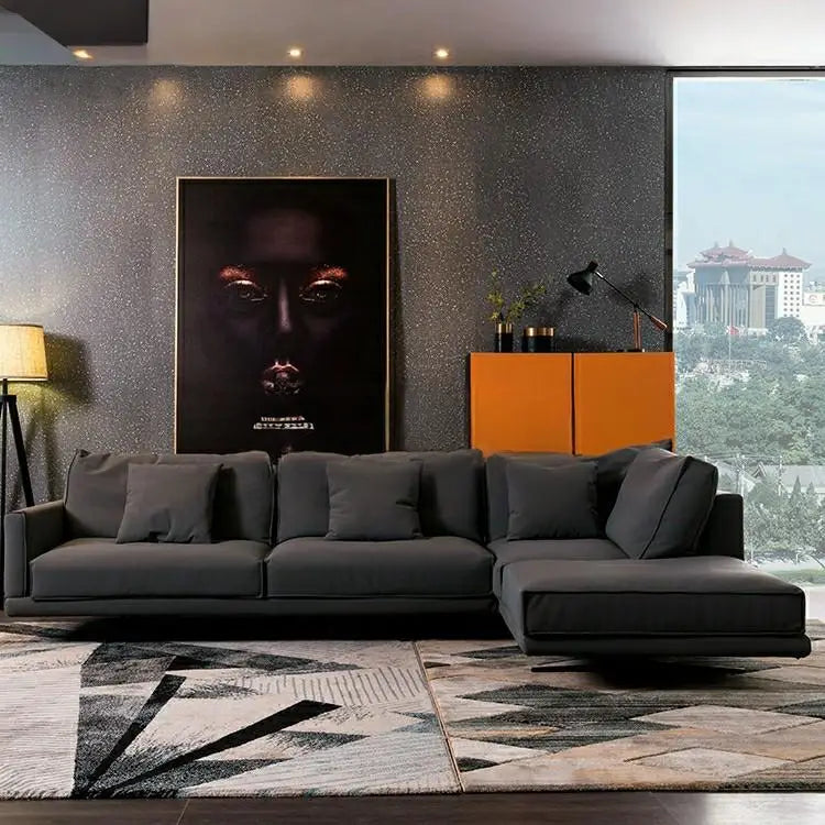SWARS Modern Floating Fabric Sofa