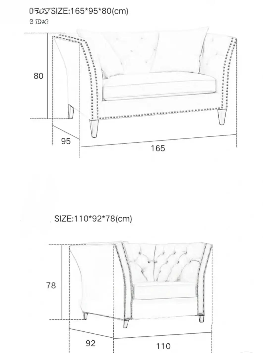 OSCAR Victorian Tufted Sofa