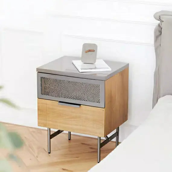 KAI Industrial Metal Bedside Table