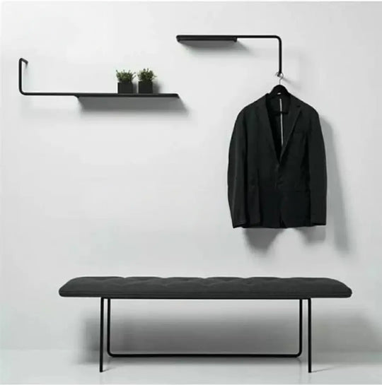 NOÉRA Minimalist Faux Leather Entryway Bench