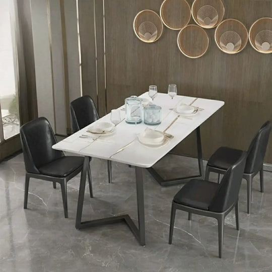 FELICIA Modern Marble Dining Table & Chairs