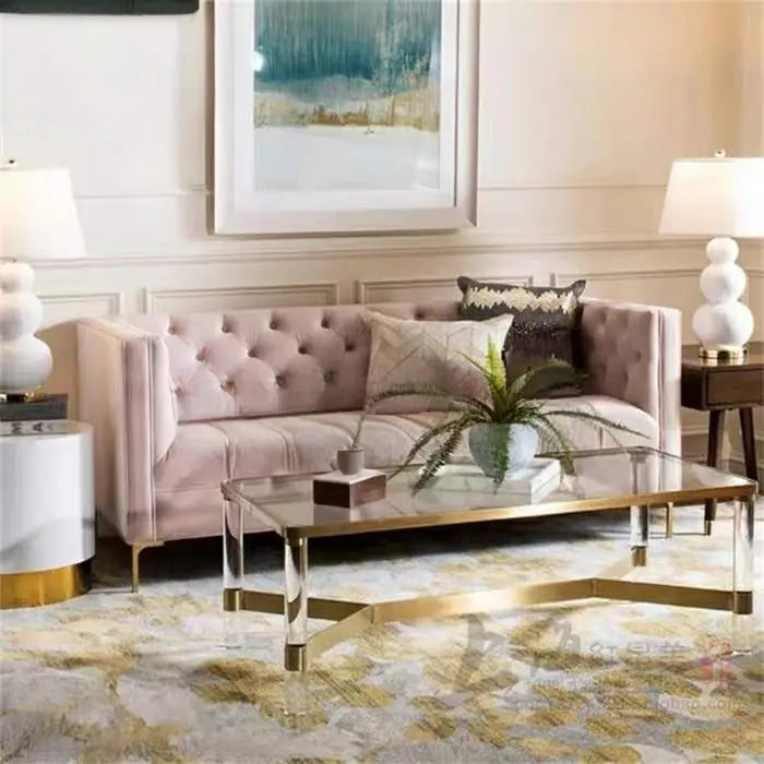 PRIME French Velvet Tufted Sofa