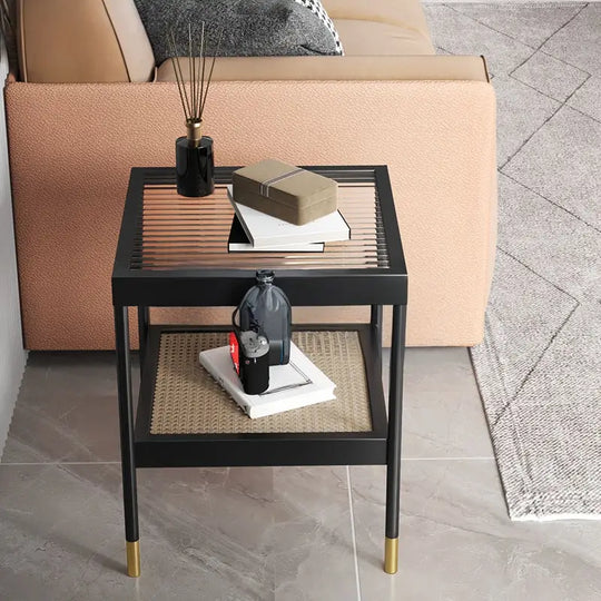 RAPID Rustic Rattan Side Table