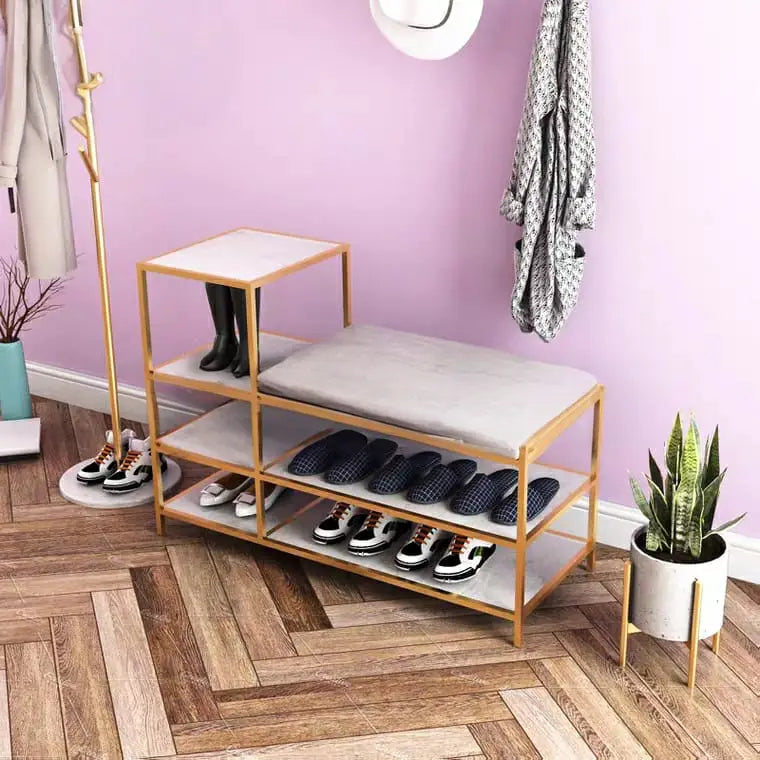 LUDVIG Modern Entryway Shoe Rack Bench