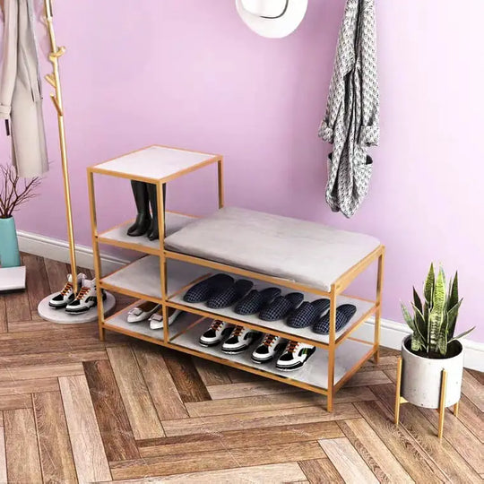 LUDVIG Modern Entryway Shoe Rack Bench