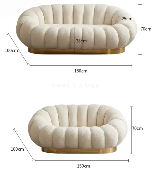 TANK Modern Boucle Sofa