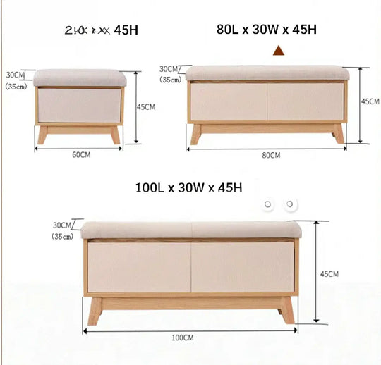 ERIK Scandinavian Shoe Cabinet Bench
