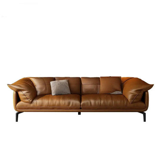 VIRÐINGUR Modern Leather Sofa