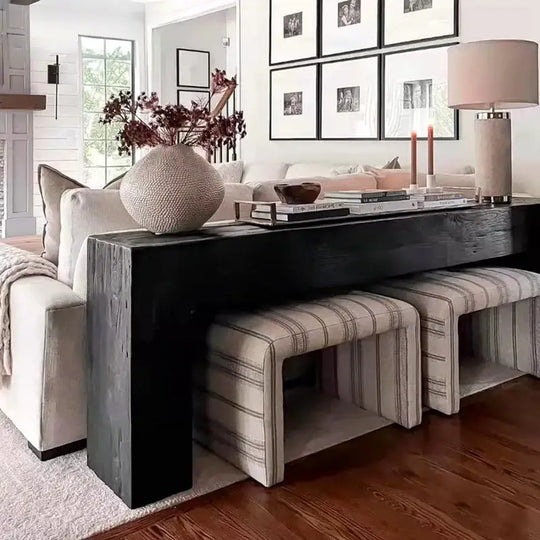 ANTHRO Rustic Solid Wood Console Table