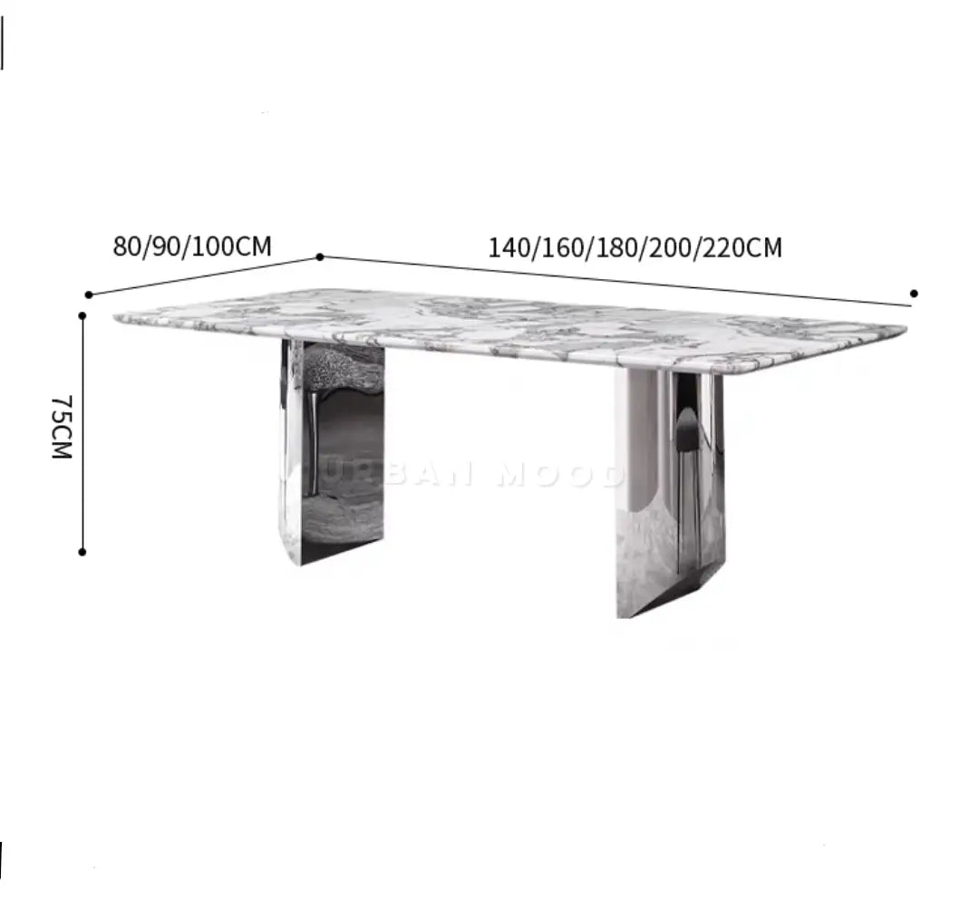 XAW Modern Marble Dining Table