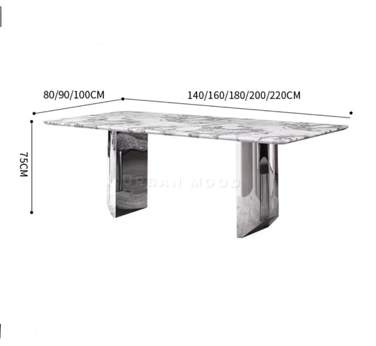 XAW Modern Marble Dining Table