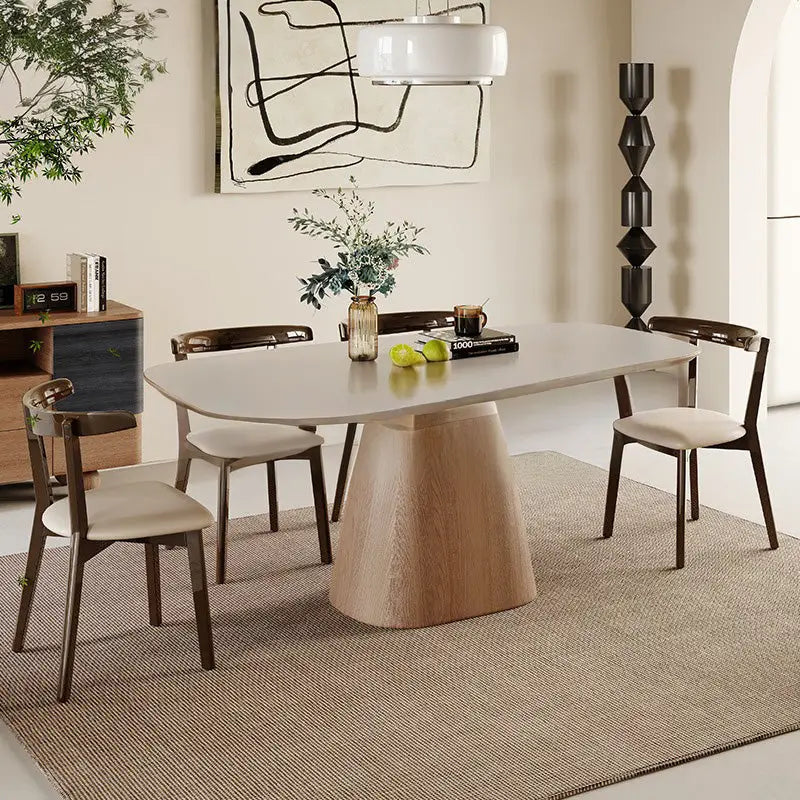 TIZIANO Japandi Sintered Stone Dining Table
