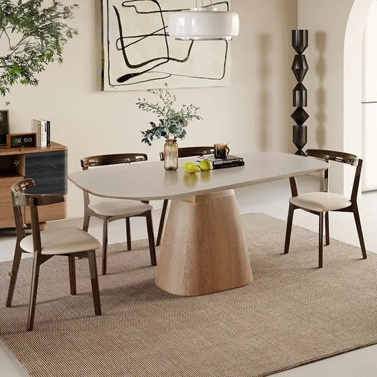 TIZIANO Japandi Sintered Stone Dining Table