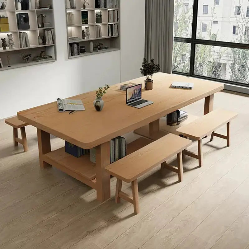JEFFREY Scandinavian Solid Wood Dining Table