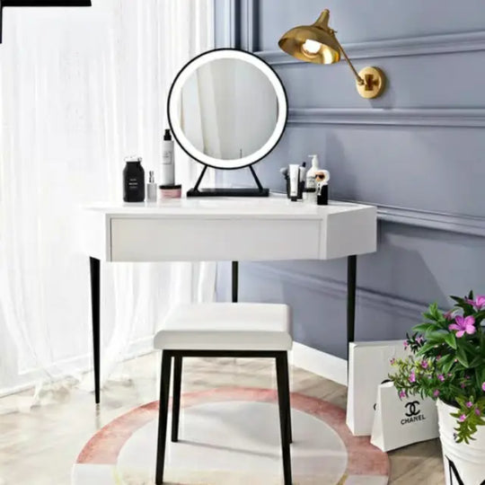 ALESSIA Modern Corner Vanity Table