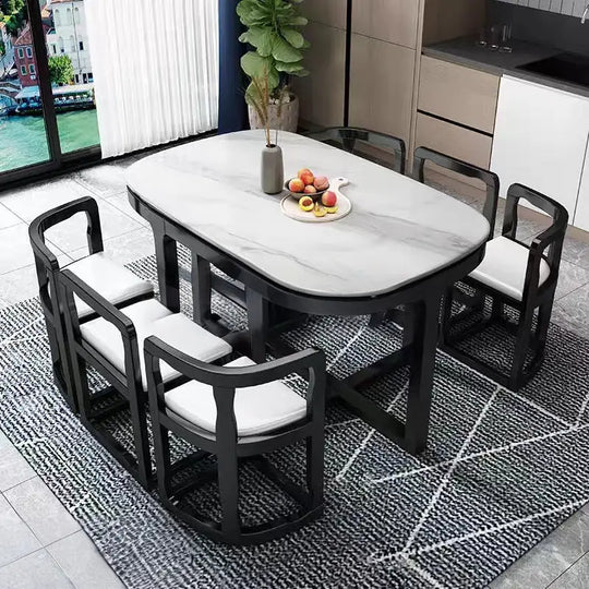 OLIVIER Sintered Stone Dining Table Set