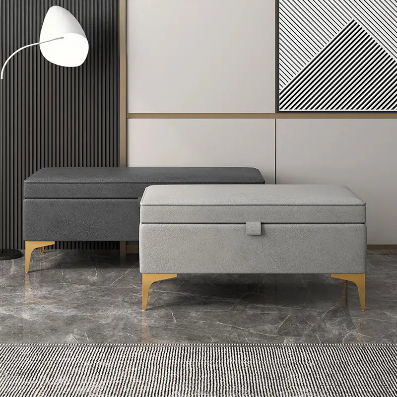 MODI Modern Fabric Storage Ottoman