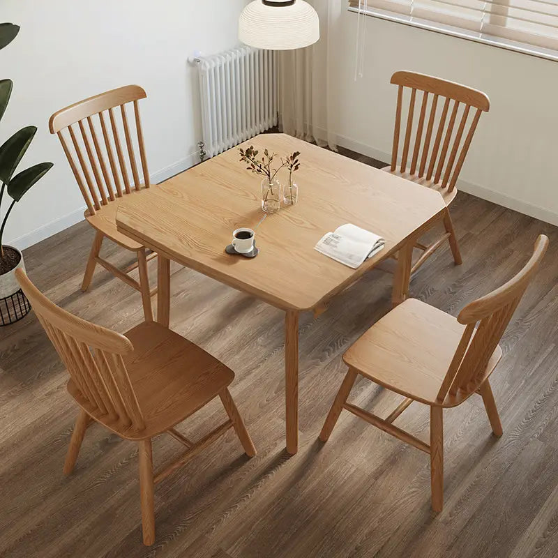 KUOW Rustic Solid Wood Dining Table