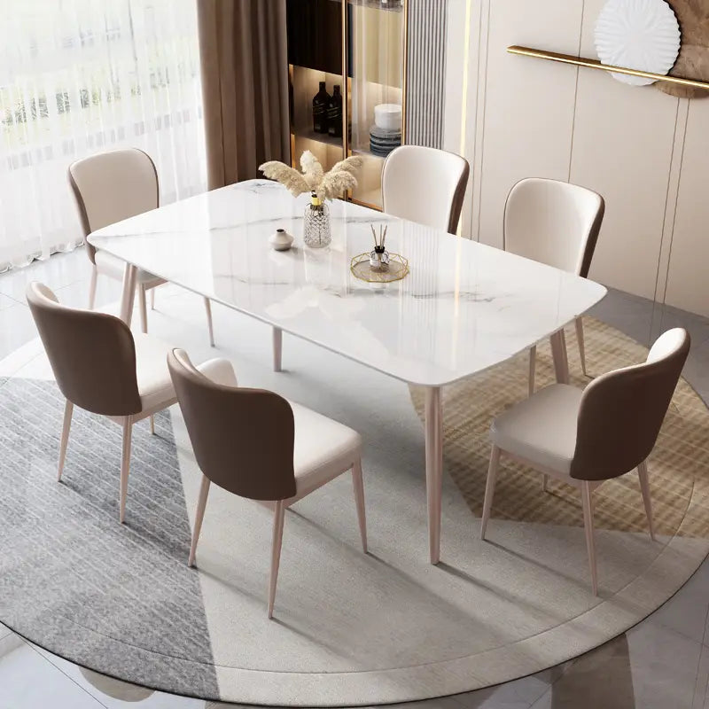 BULL Modern Marble Dining Table & Chairs