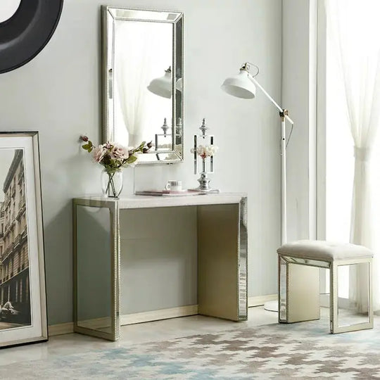VALENCIA Mirrored Vanity Table Set