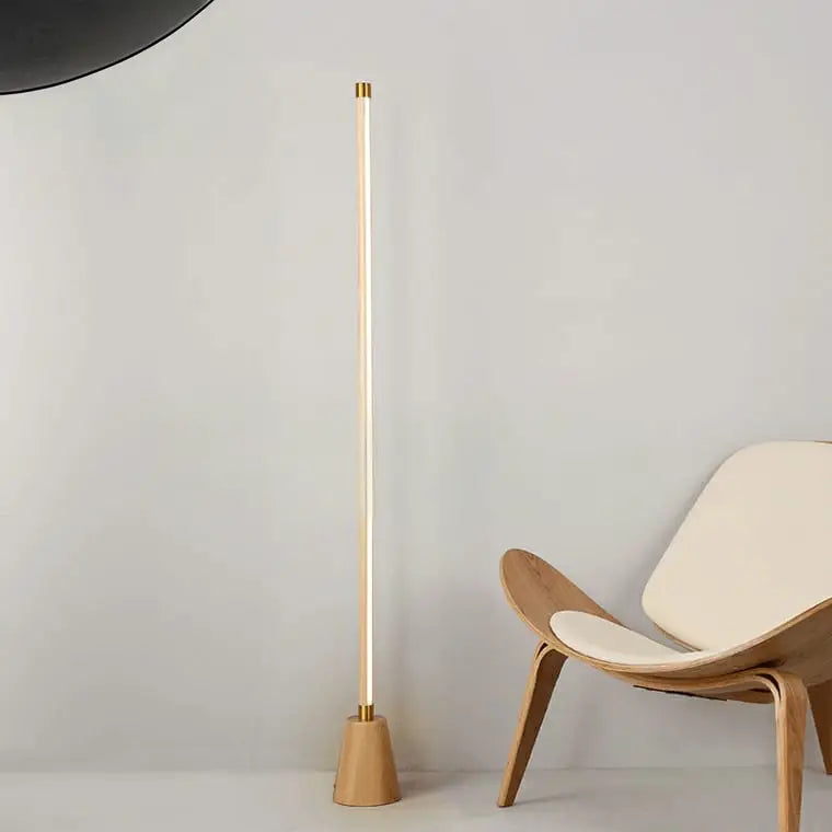 MARTSON Minimalist Solid Wood LED Floor Lamp
