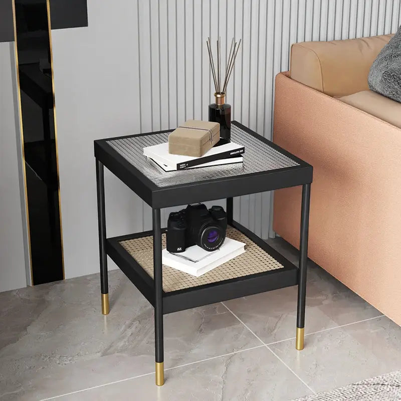 RAPID Rustic Rattan Side Table