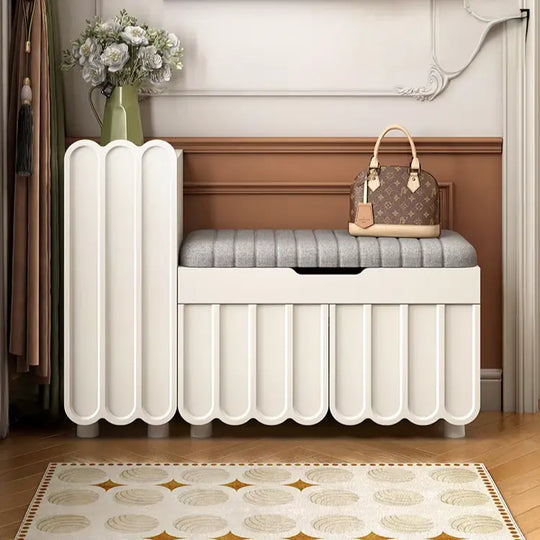 JUSKEO Japandi Shoe Cabinet Bench