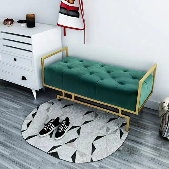 OPTIMISE Modern Velvet Entryway Bench