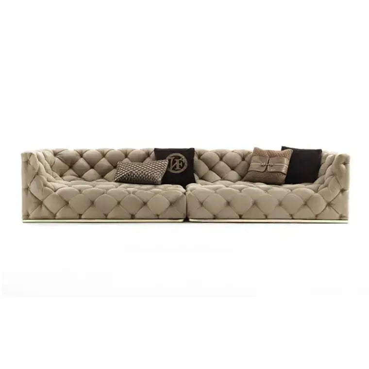 GUNNER Victorian Velvet Tufted Sofa