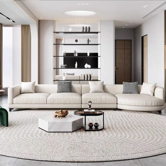 OUES Modern Fabric Sofa