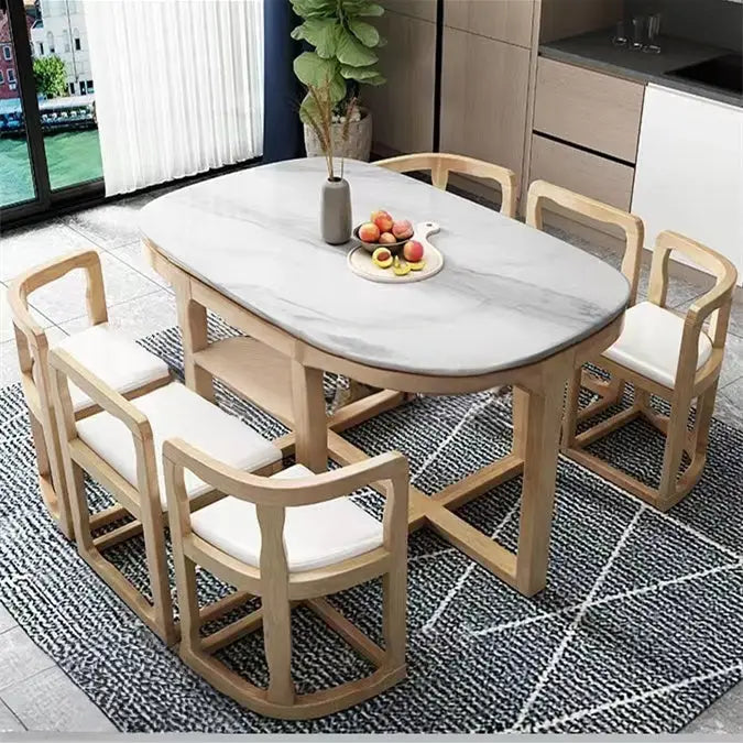 OLIVIER Sintered Stone Dining Table Set