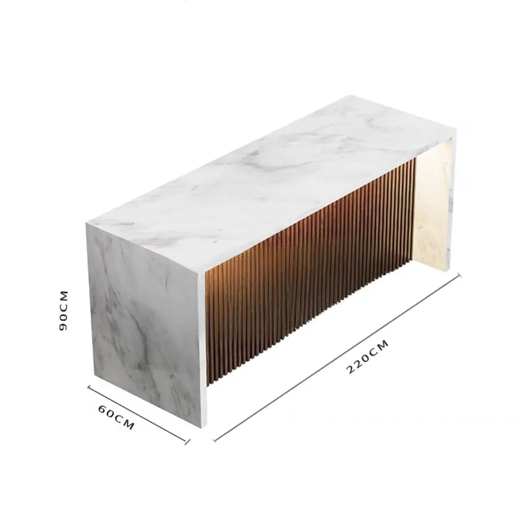 KEN Modern Marble Kitchen Island