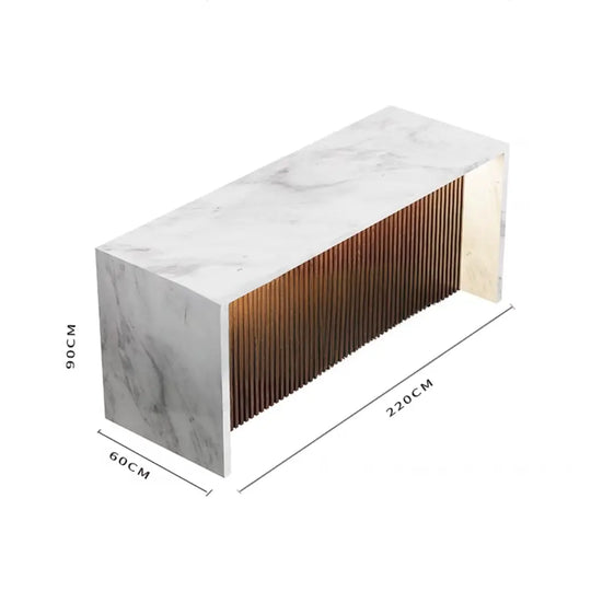 KEN Modern Marble Kitchen Island