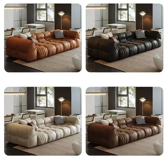 AMÉLIE Modern Leather Sofa