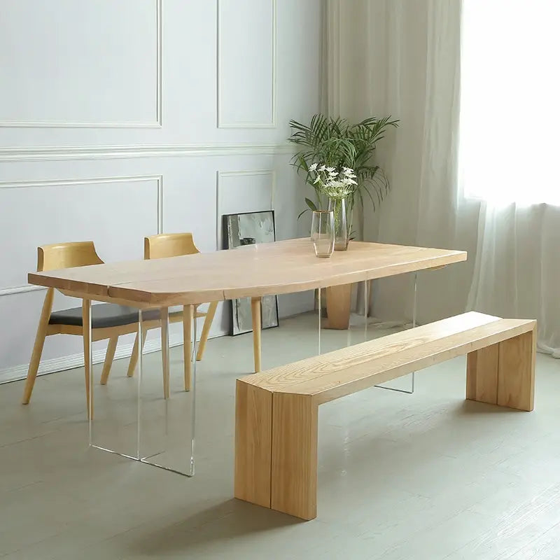 INNIS Minimalist Solid Wood Dining Table