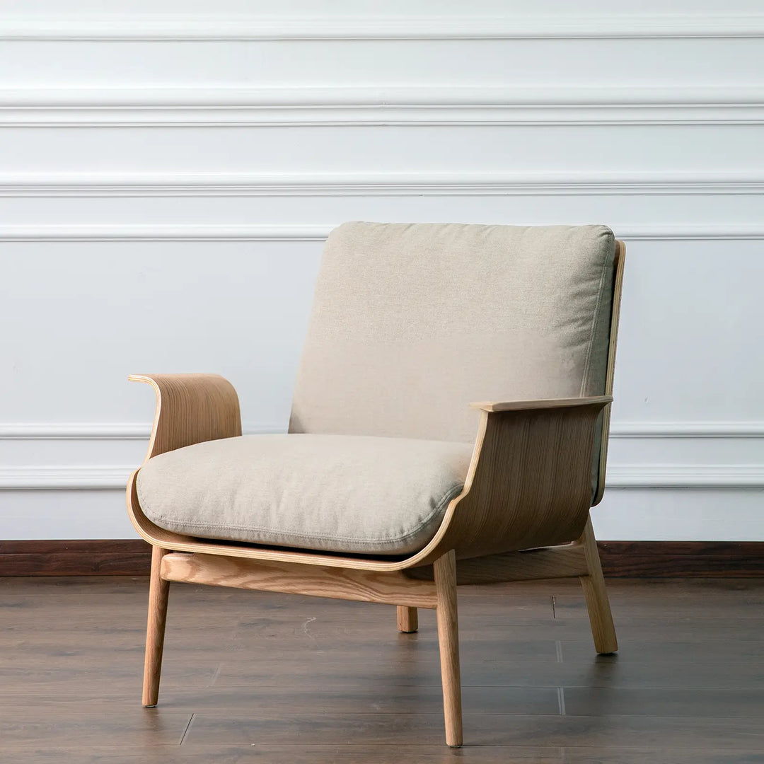 BIRCH Scandinavian Solid Wood Armchair