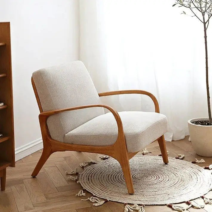 MEHLBURG Japandi Solid Wood Armchair
