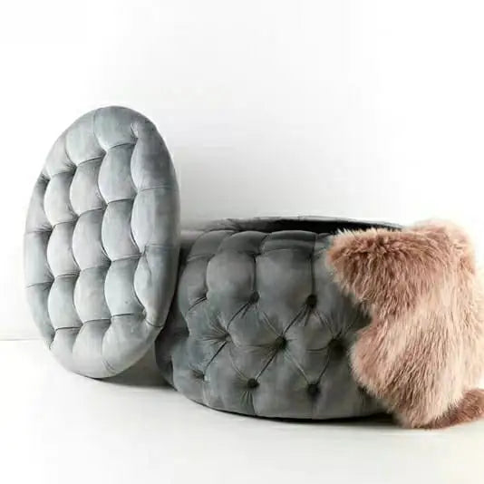 MICHAEL Victorian Tufted Storage Ottoman