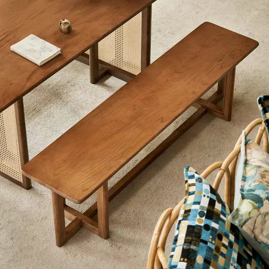 KASHI Japandi Rattan Dining Table