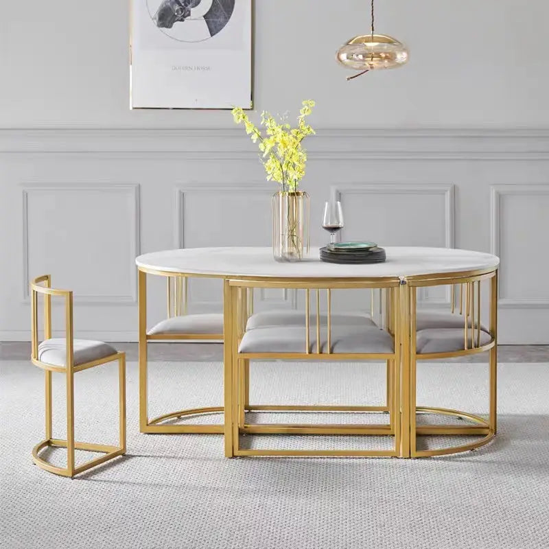 VICENTE Modern Sintered Stone Dining Table Set