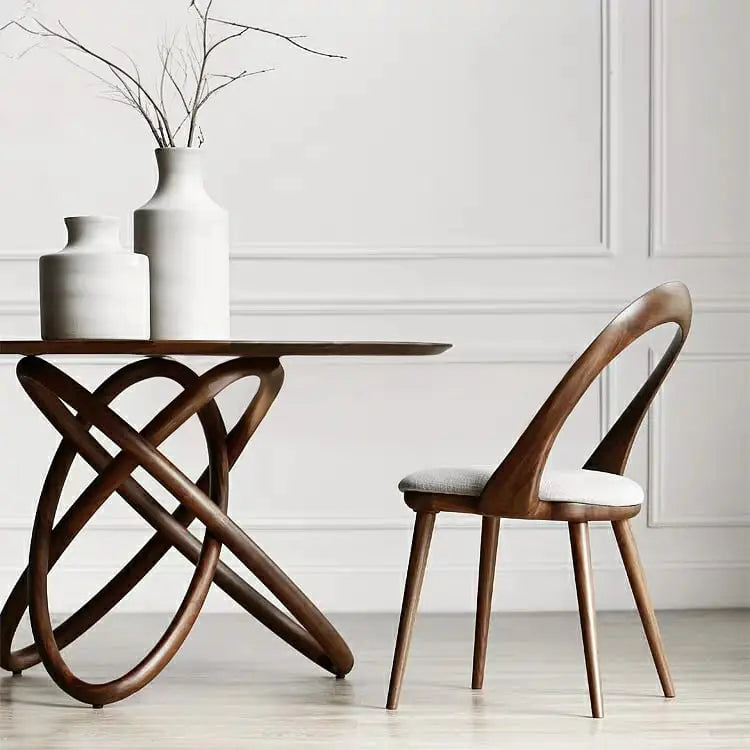 RANGER Postmodern Solid Wood Round Dining Table