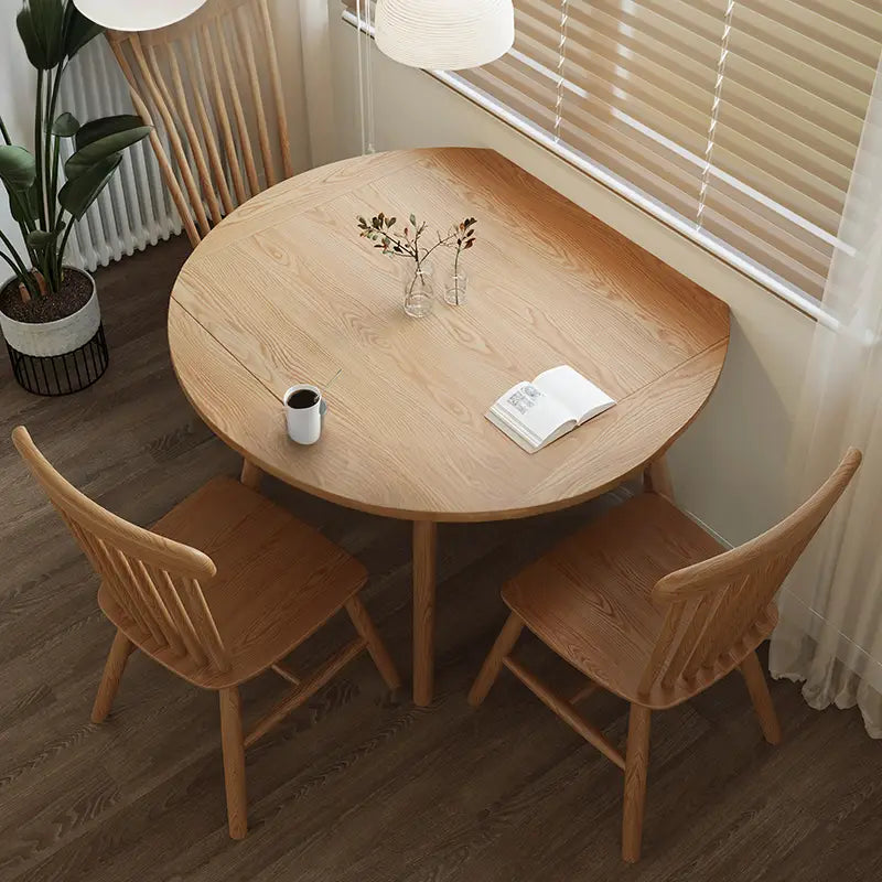 KUOW Rustic Solid Wood Dining Table 