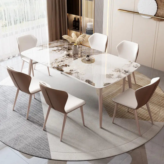 BULL Modern Marble Dining Table & Chairs