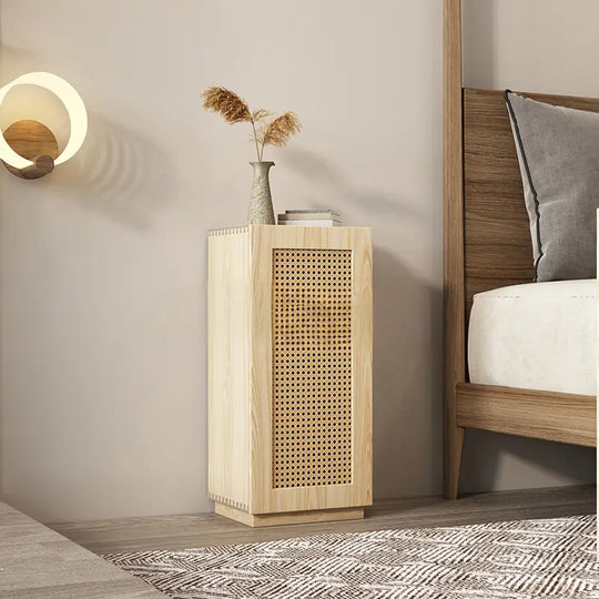 HERM Minimalist Rattan Side Table