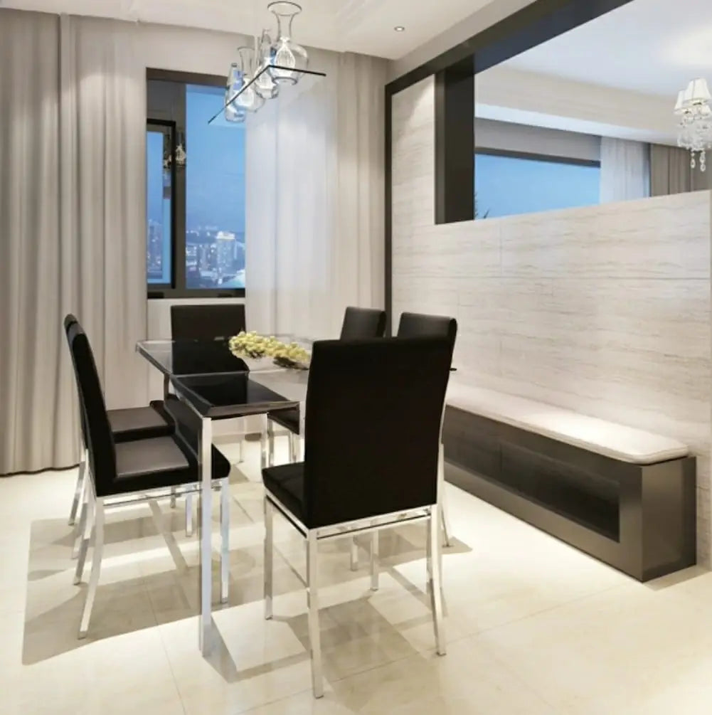 RUSH Minimalist Glass Dining Table